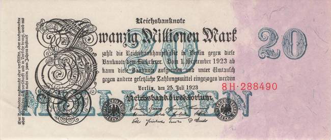 20 Million Mark 1923 ro.96b H